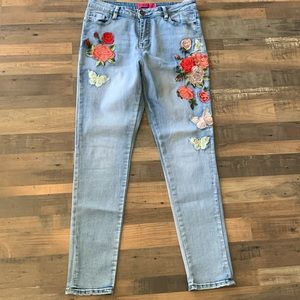 Embroidered Jeans